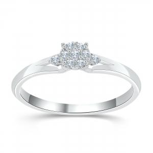 Love Spell Lab-grown Diamonds Promise Ring 0.10 Ct. T.w. in Sterling Silver