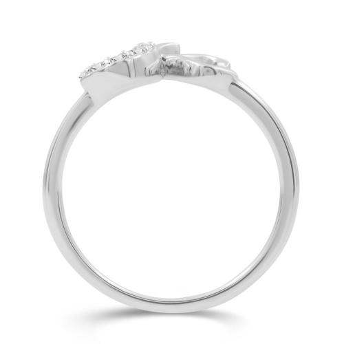 Love Spell Lab-grown Diamonds Letter K Initial Ring 0.10 Ct. T.w. in Sterling Silver