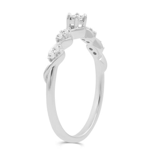 Love Spell Lab-grown Diamonds Band 0.10 Ct. T.w. in Sterling Silver