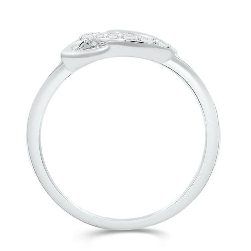 Love Spell Lab-grown Diamonds Letter D Initial Ring 0.10 Ct. T.w. in Sterling Silver