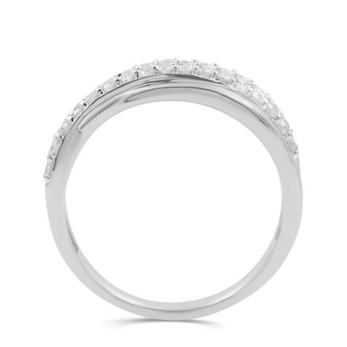 Love Spell Lab-grown Diamonds Infinity Band 0.50 Ct. T.w. in Sterling Silver