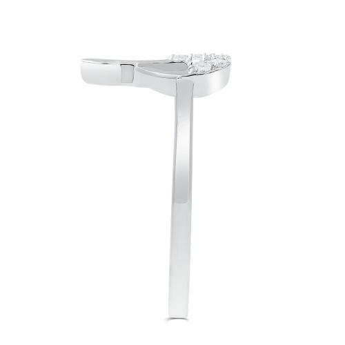 Love Spell Lab-grown Diamonds Letter J Initial Ring 0.10 Ct. T.w. in Sterling Silver