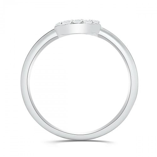 Love Spell Lab-grown Diamonds Letter J Initial Ring 0.10 Ct. T.w. in Sterling Silver