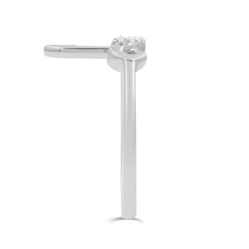 Love Spell Lab-grown Diamonds Letter I Initial Ring 0.10 Ct. T.w. in Sterling Silver