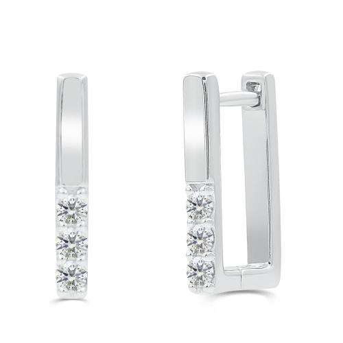 Love Spell Lab-grown Diamonds Hoops 0.25 Ct. T.w. in Sterling Silver