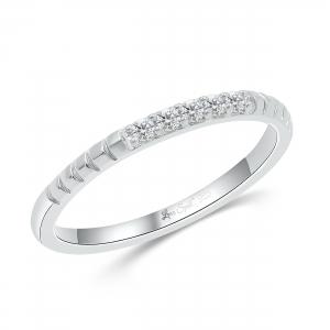 Love Spell Lab-grown Diamonds 5-stone Anniversary Band 0.25 Ct. T.w. in Sterling Silver