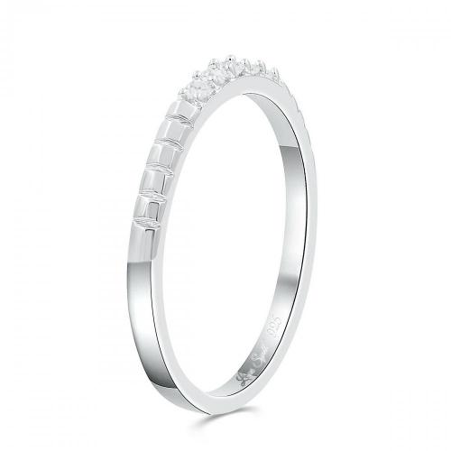 Love Spell Lab-grown Diamonds 5-stone Anniversary Band 0.25 Ct. T.w. in Sterling Silver