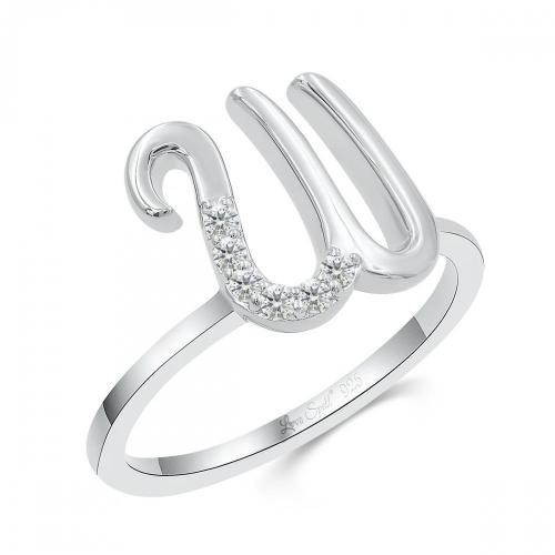 Love Spell Lab-grown Diamonds Letter W Initial Ring 0.10 Ct. T.w. in Sterling Silver