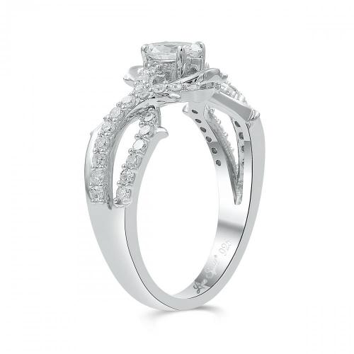 Love Spell Lab-grown Diamonds Infinity Ring 0.75 Ct. T.w. in Sterling Silver