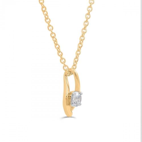 Love Spell Lab-grown Diamonds Pendant 0.30 Ct. T.w. in Vemeil (No warranty)