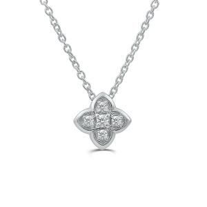 Love Spell Lab-grown Diamonds Flower Pendant 0.15 Ct. T.w. in Sterling Silver