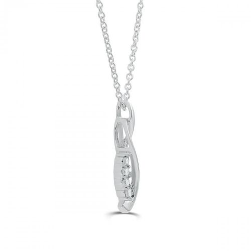 Love Spell Lab-grown Diamonds Infinity Pendant 0.05 Ct. T.w. in Sterling Silver