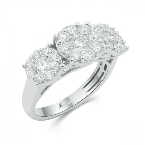 Love Spell Lab-grown Diamonds Composite Ring 2.20 Ct. T.w. in Sterling Silver