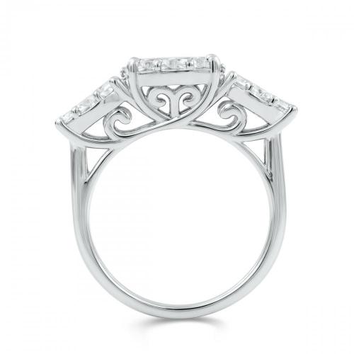 Love Spell Lab-grown Diamonds Composite Ring 2.20 Ct. T.w. in Sterling Silver