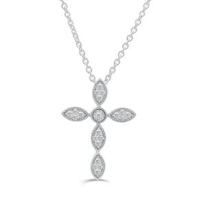 Love Spell Lab-grown Diamonds Cross Pendant 0.35 Ct. T.w. in Sterling Silver
