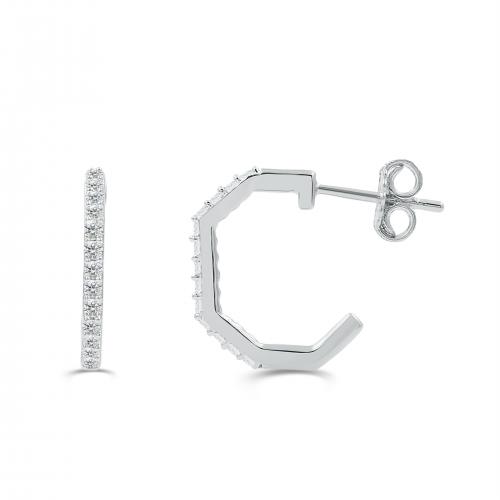 Love Spell Lab-grown Diamonds Hoops 0.25 Ct. T.w. in Sterling Silver