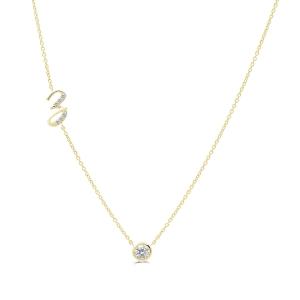 Bella by Ovani® Letter Initial "Z" Necklace 0.30 Ct. T.w. in 10K Yellow Gold