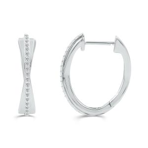 Love Spell Lab-grown Diamonds Hoops 0.35 Ct. T.w. in Sterling Silver