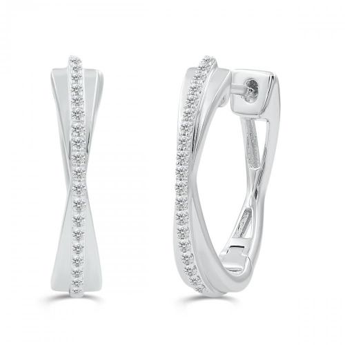 Love Spell Lab-grown Diamonds Hoops 0.35 Ct. T.w. in Sterling Silver