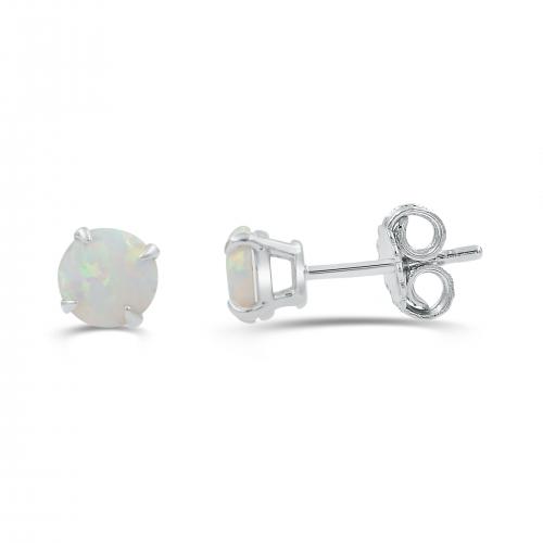 Love Spell Lab-grown Diamonds Opal Studs in Sterling Silver