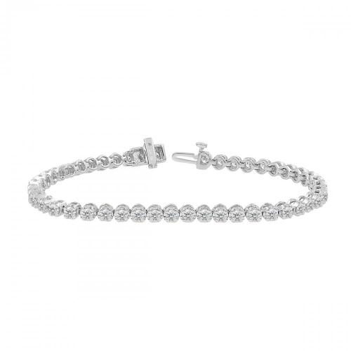 Love Spell Lab-grown Diamonds Tennis Bracelet 3.50 Ct. T.w. in Sterling Silver