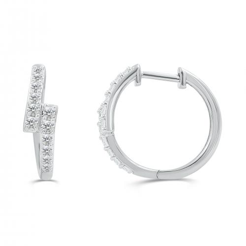 Love Spell Lab-grown Diamonds Hoops 0.50 Ct. T.w. in Sterling Silver