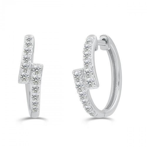 Love Spell Lab-grown Diamonds Hoops 0.50 Ct. T.w. in Sterling Silver