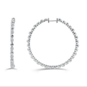 Love Spell Lab-grown Diamonds Hoops 0.50 Ct. T.w. in Sterling Silver