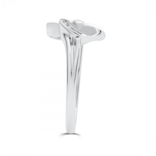 Love Spell Lab-grown Diamonds Heart Promise Ring 0.05 Ct. T.w. in Sterling Silver