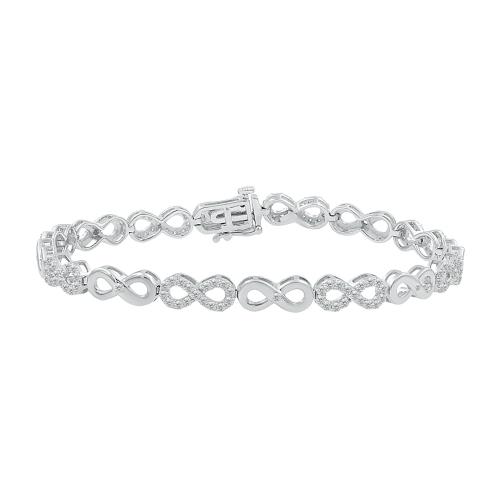 Love Spell Lab-grown Diamonds Infinity Bracelet 1.65 Ct. T.w. in Sterling Silver
