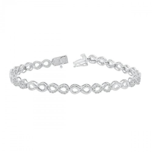 Love Spell Lab-grown Diamonds Infinity Bracelet 1.65 Ct. T.w. in Sterling Silver