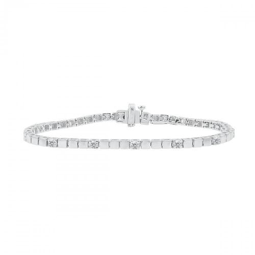 Love Spell Lab-grown Diamonds Tennis Bracelet 1.35 Ct. T.w. in Sterling Silver