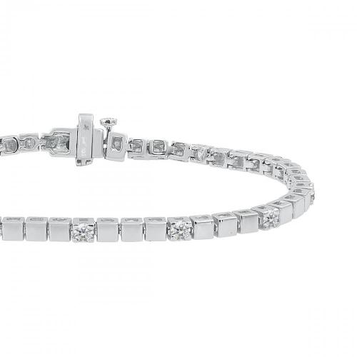 Love Spell Lab-grown Diamonds Tennis Bracelet 1.35 Ct. T.w. in Sterling Silver