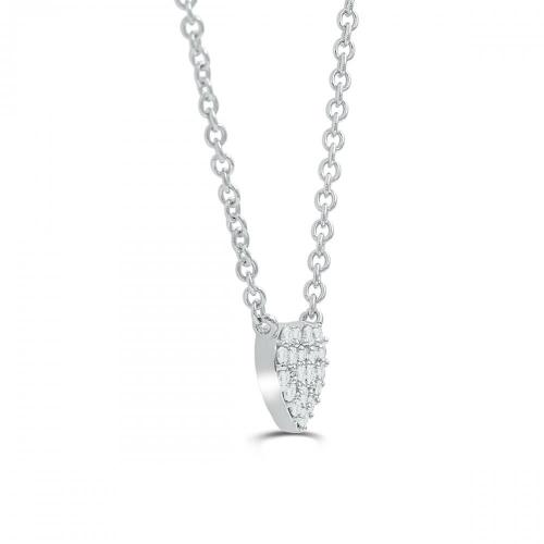 Love Spell Lab-grown Diamonds Heart Necklace 0.20 Ct. T.w. in Sterling Silver
