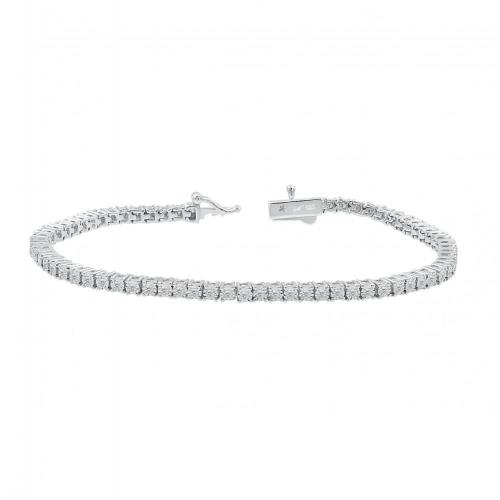Love Spell Lab-grown Diamonds Tennis Bracelet 0.85 Ct. T.w. in Sterling Silver