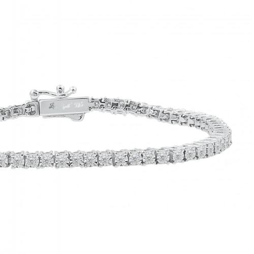 Love Spell Lab-grown Diamonds Tennis Bracelet 0.85 Ct. T.w. in Sterling Silver